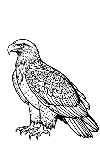 Majestic Golden Eagle in Profile