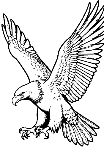Majestic Golden Eagle Soaring Fiercely