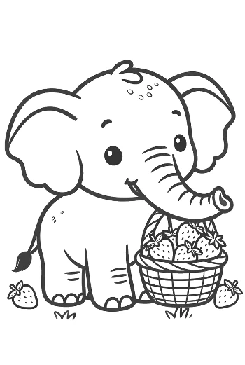 African Elephant Coloring Sheet Printable