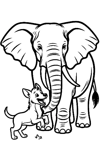 Tiny Chihuahua Playing with Giant African Elephant