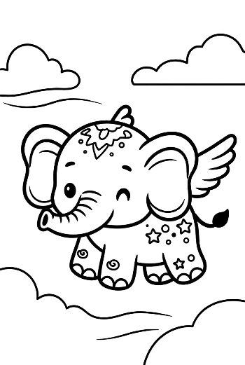 Baby Elephant Printable