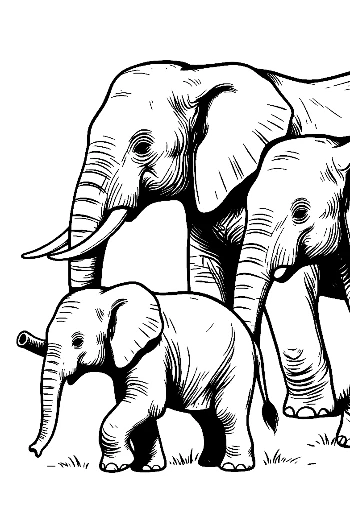 Elephant Family Stroll