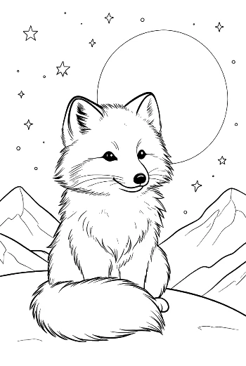 Arctic Fox Printable