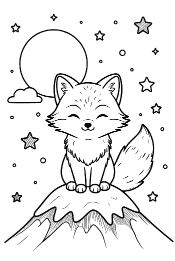 Arctic Fox Printable