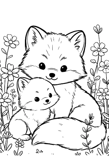 Arctic Fox Printable