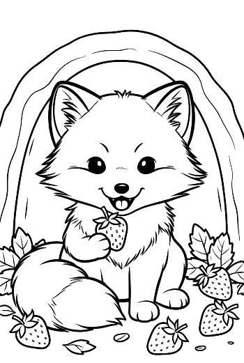 Cute Arctic Fox Printable