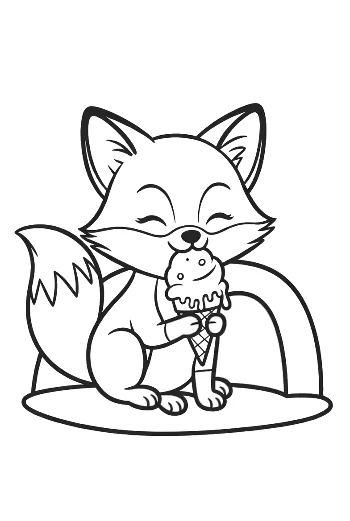 Cute Red Fox Printable