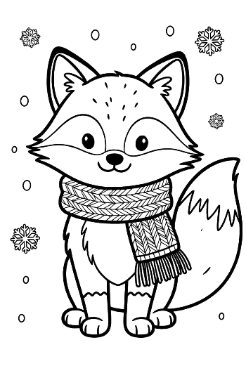 Red Fox Coloring Sheet Printable