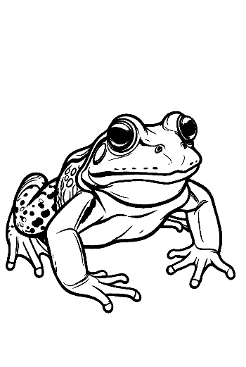 Bold Bullfrog Illustration