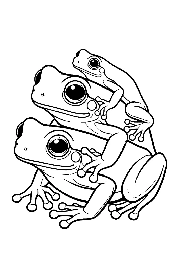 Tree Frog Family Portrait