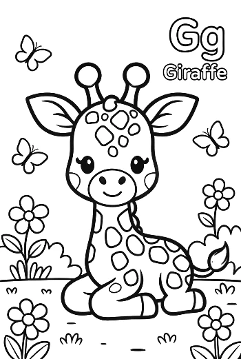Cute Giraffe Printable