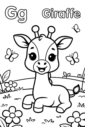 Download Cute Giraffe Printable