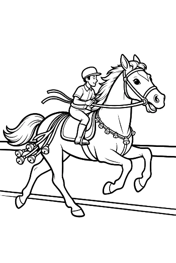 Download Race Horse Printable