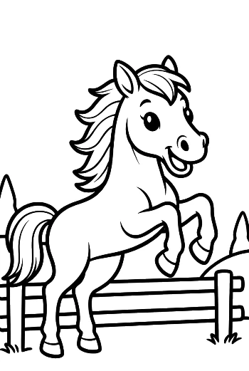 Cute Wild Horse Printable