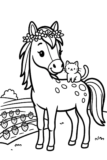 Cute Wild Horse Printable