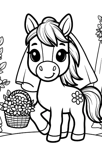 Download Wild Horse for Kids Printable