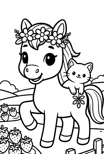 Wild Horse Coloring Sheet Printable