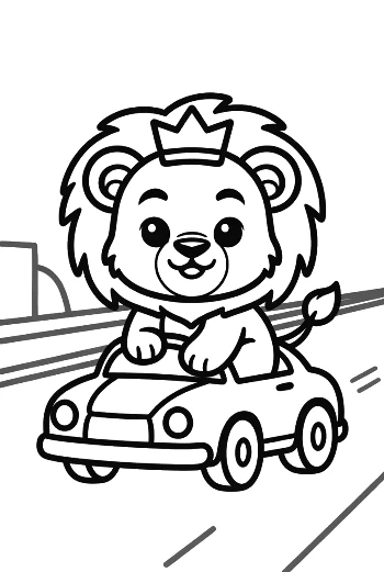 Lion Cub Coloring Page Printable