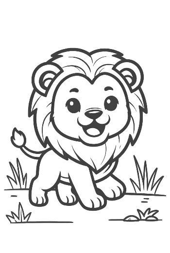 Male Lion Printable