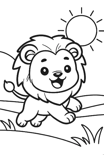 Male Lion Printable