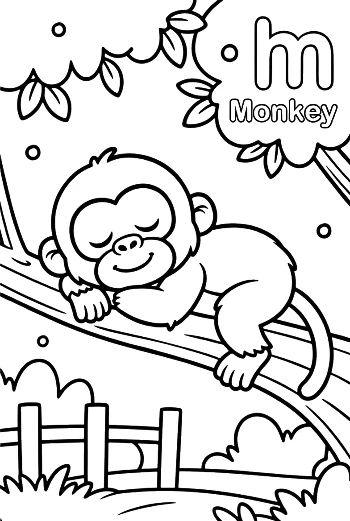 Chimpanzee to Color Printable