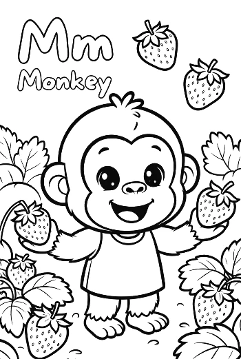Cute Chimpanzee Printable