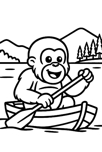 Orangutan Coloring Sheet Printable