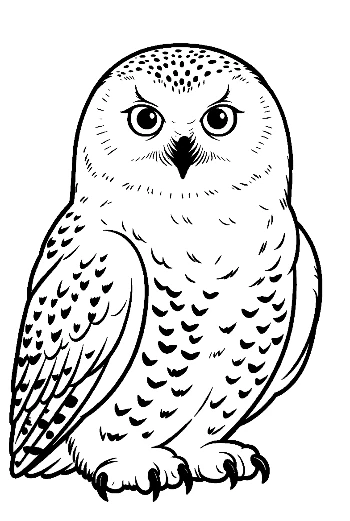 Snowy Owl with Piercing Stare