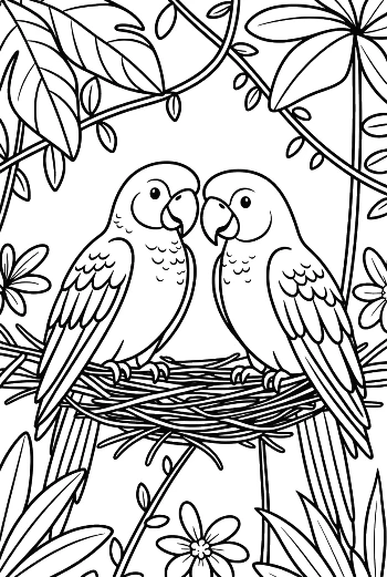 Free Cockatoo Coloring Page Printable