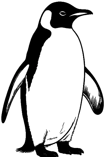 Majestic Emperor Penguin Standing Proudly