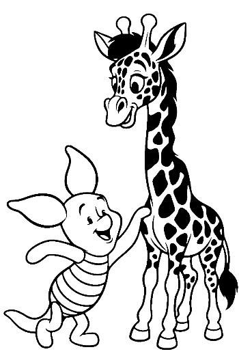 Piglet and Giraffe Friendship