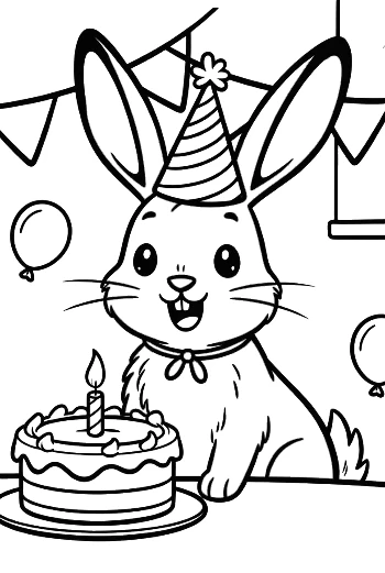 Cute Jackrabbit for Kids Printable
