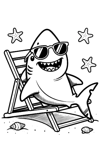 Download Great White Shark for Kids Printable