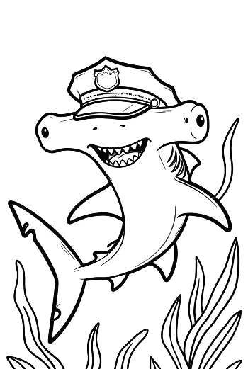Free Hammerhead Shark for Kids Printable