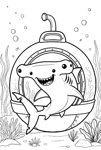 Free Hammerhead Shark Printable