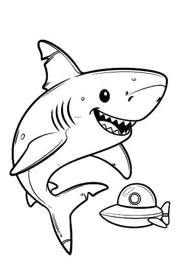 Ocean Floor Party with Sharks and Birthday Cake Printable