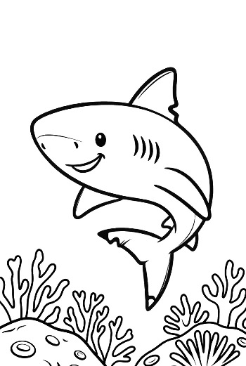 Sharks Having a Birthday Party Under the Sea Printable