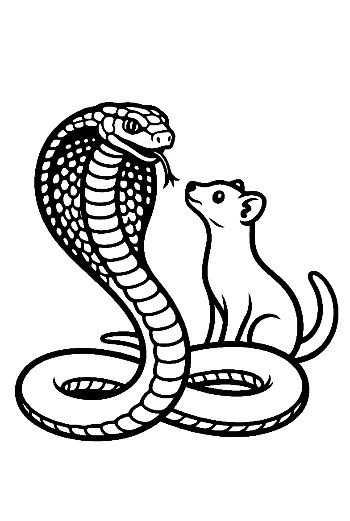Cobra and Ferret Friendship
