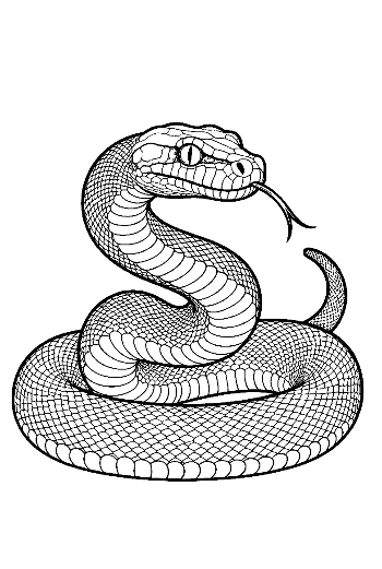 Kierretty Python-kuvitus