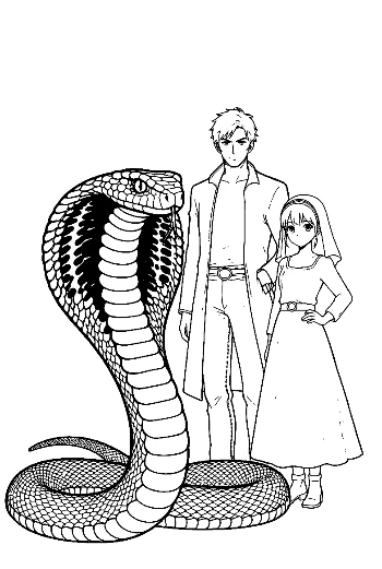 Majestic Cobra with Anime Couple