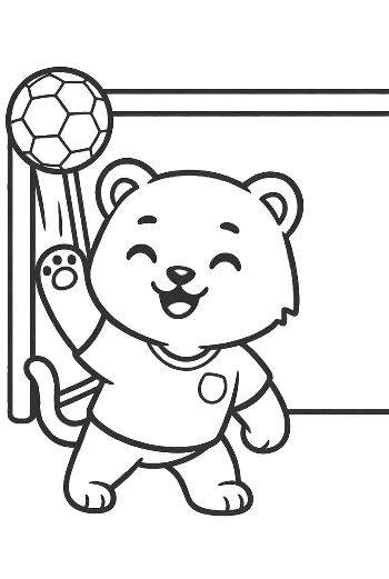 Cachorro tigre blanco portero frente a la red imprimible