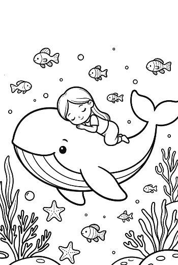 Blue Whale Coloring Sheet Printable