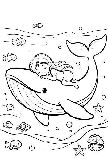 Cute Blue Whale Printable