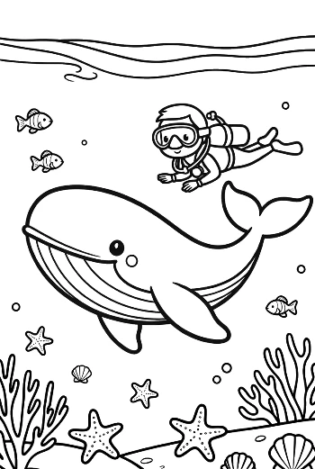 Download Blue Whale for Kids Printable