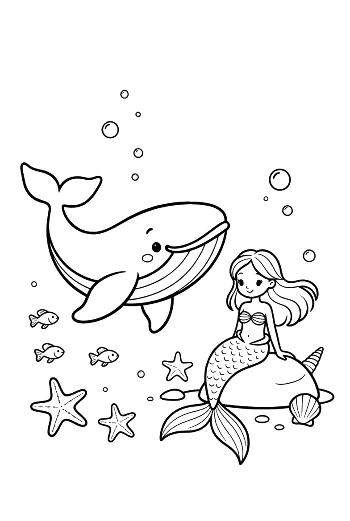 Free Blue Whale Coloring Sheet Printable