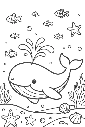 Free Blue Whale Printable