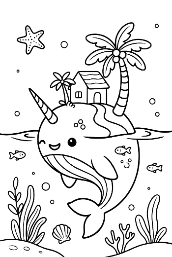 Cute Narwhal Printable