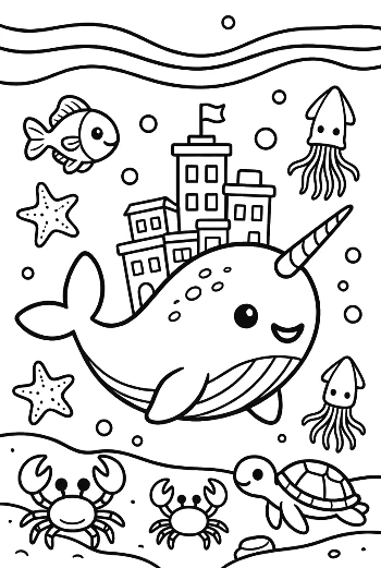 Narwhal Printable
