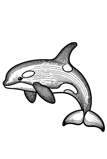 Playful Orca Leaping Gracefully