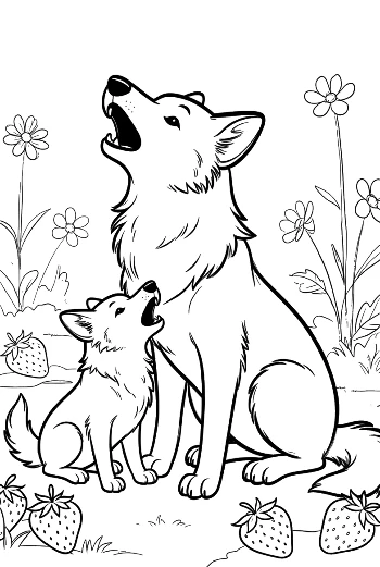 Free Howling Wolf Printable
